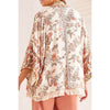 Tribal Lined Embellished Soft Jacket - Cashew