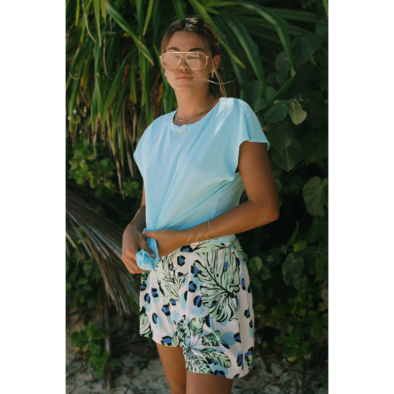 Tribal 3-Inch Flat Front Short With Pleats & Pockets - Havana