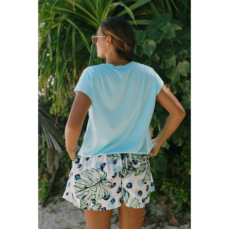 Tribal 3-Inch Flat Front Short With Pleats & Pockets - Havana