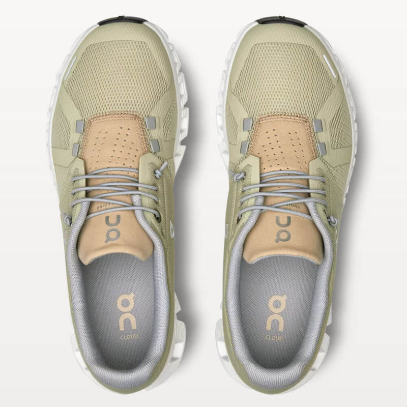 On Women's Cloud 5 Shoes - Haze / Sand