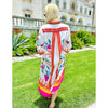 Islapayal Ibiza midi Dress - Bee's Garden White - Linen