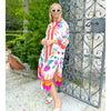 Islapayal Ibiza midi Dress - Bee's Garden White - Linen