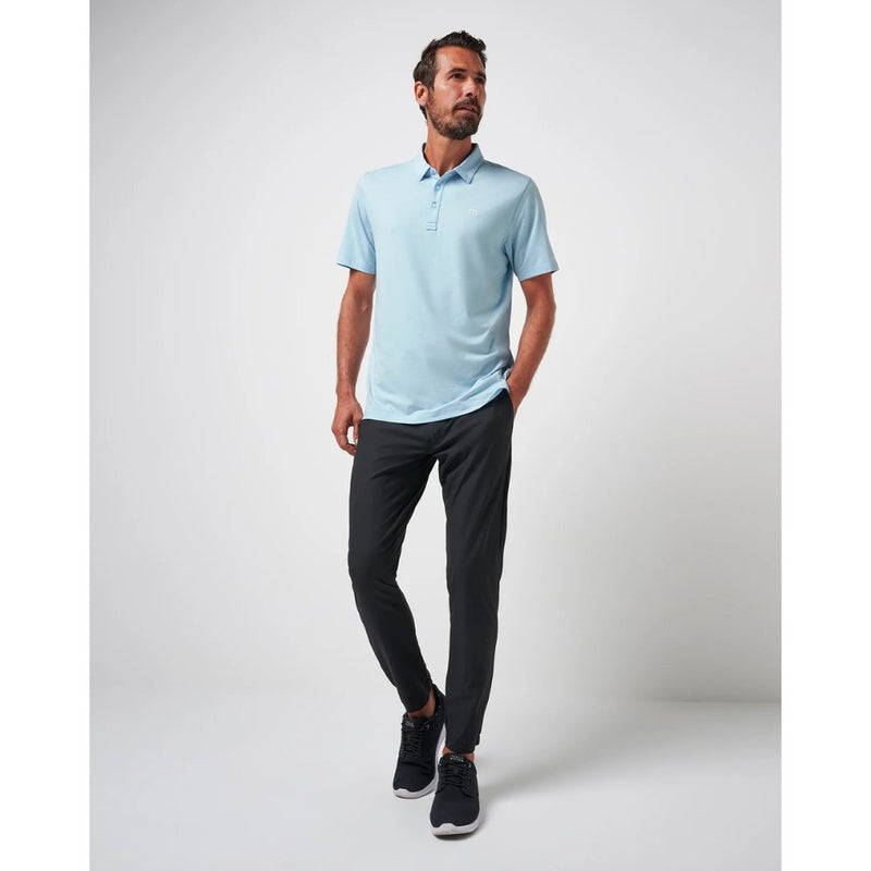 TravisMathew The Heater Polo Shirt - Heather Dream Blue