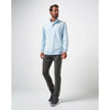 TravisMathew Cloud Quarter Zip 2.0 Pullover Sweater - Heather Kentucky Blue