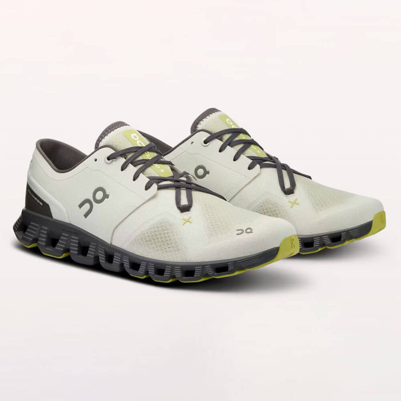 On Men's Cloud X 3 Shoes - Ice / Eclipse