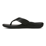 Vionic Men's Tide II Sandals - Black Leather