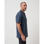 TravisMathew The Heater Polo Shirt - Vintage Indigo/Black
