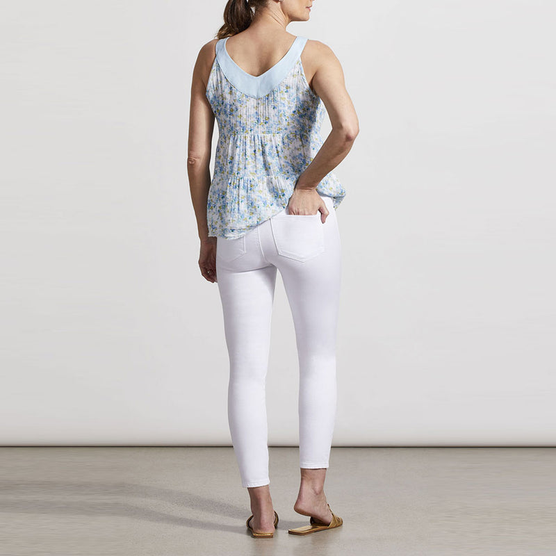AUDREY PULL-ON ANKLE WHITE JEGGING-White – Tribal® Fashion