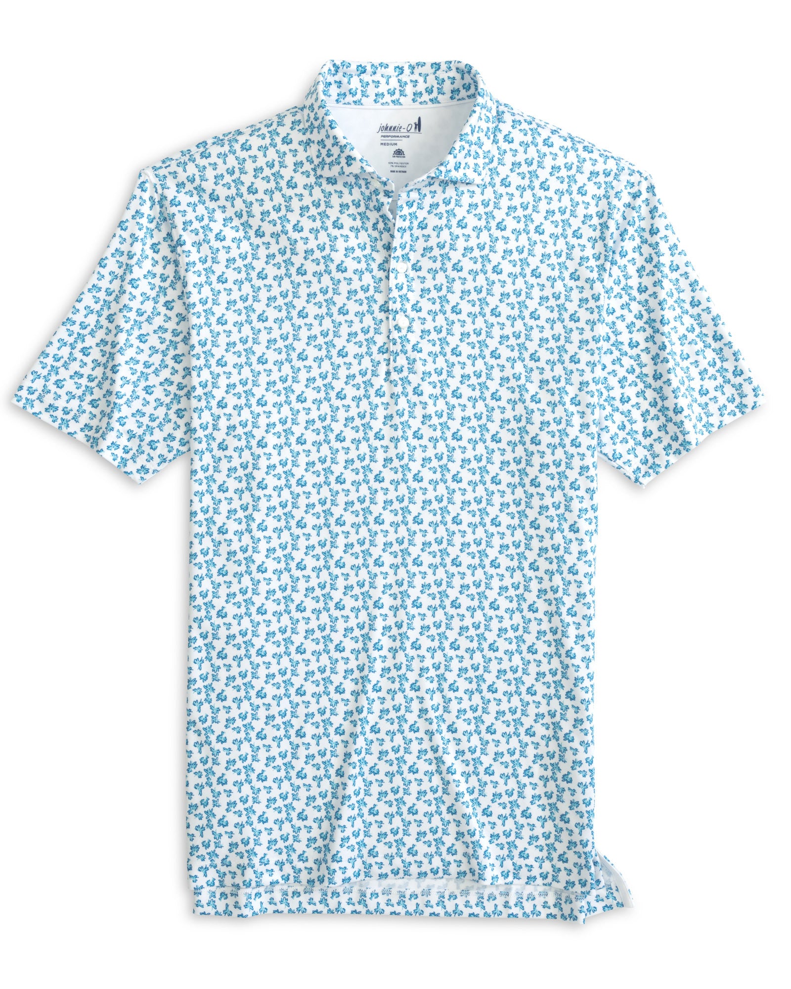 Johnnie-O Vern Prep-Formance Polo Shirt in Peacock - Island Trends