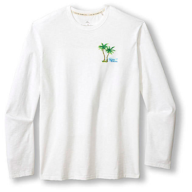 Tommy Bahama Sailors Cove Lux Long Sleeve T-Shirt - White