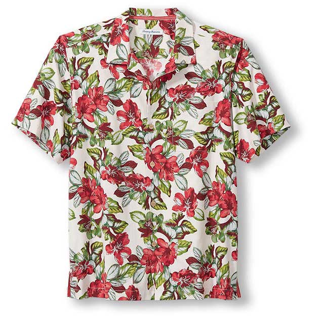 Tommy Bahama Islandzone Rosa Flora Camp Shirt - Continental
