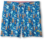 Tommy Bahama 6-Inch Rialto Tiki Tropics Swim Trunks - Cobalt Haze