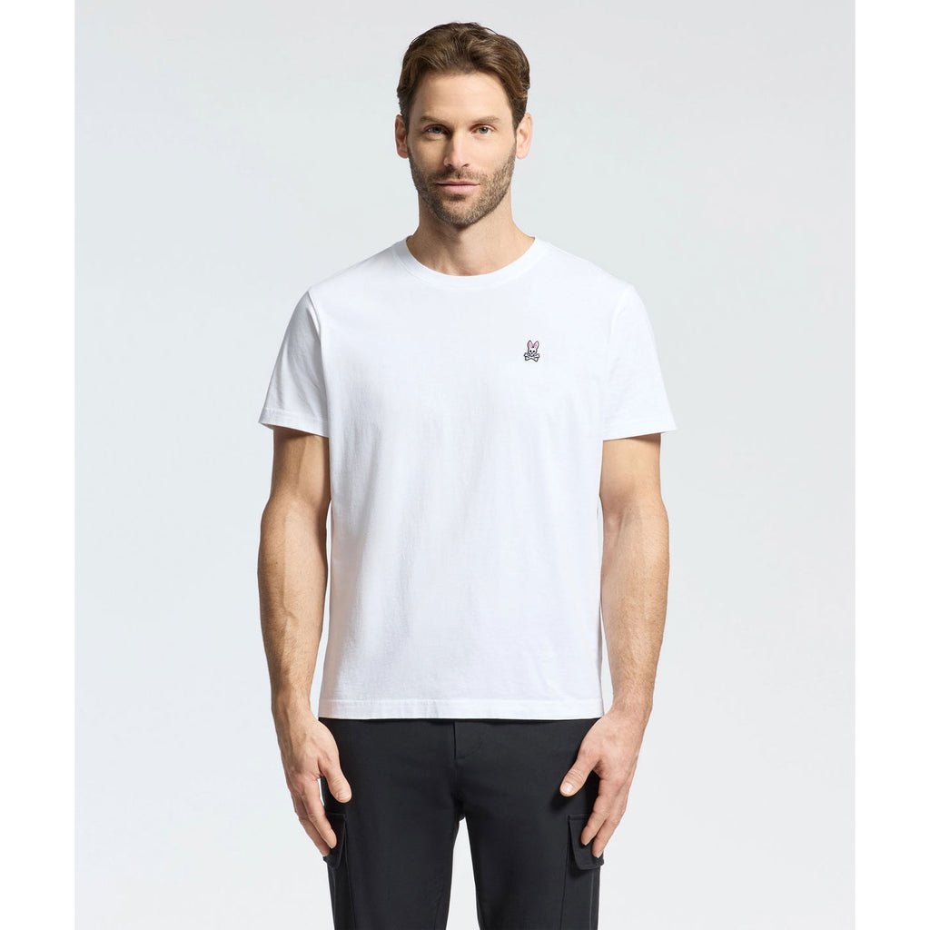 Psycho Bunny Classic Crew Neck T-Shirt in White – Island Trends