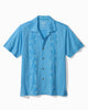 Tommy Bahama Men's Big & Tall Palm Fresco Beach Border Camp Shirt - Campanula