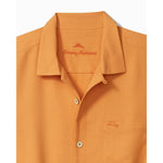 Tommy Bahama Big & Tall Coastal Breeze Check Camp Shirt - Orange Peel