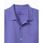 Tommy Bahama Big & Tall Coastal Breeze Check Camp Shirt - Peri Lavender