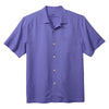 Tommy Bahama Big & Tall Coastal Breeze Check Camp Shirt - Peri Lavender