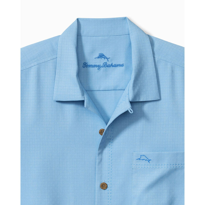 Tommy Bahama Big & Tall Coastal Breeze Check Camp Shirt - Breaker