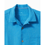 Tommy Bahama Big & Tall Tropic Isles Camp Shirt - Blue Canal