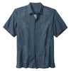 Tommy Bahama Big & Tall Bali Border Camp Shirt - Navy