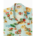 Tommy Bahama Big & Tall Santa Shores Camp Shirt - Light Sky