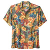 Tommy Bahama Big & Tall Coconut Point Sunset Canopy Camp Shirt - Dark Sangria