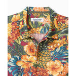 Tommy Bahama Big & Tall Coconut Point Sunset Canopy Camp Shirt - Dark Sangria