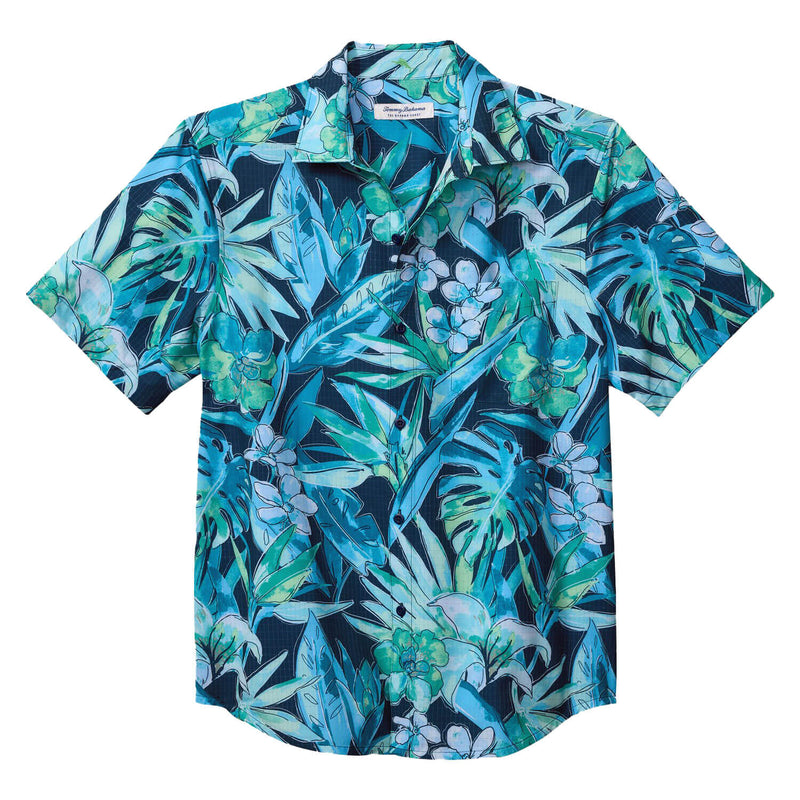 Tommy Bahama Big & Tall Bahama Coast Jungle Haven Camp Shirt - Oceanfront