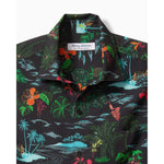 Tommy Bahama Big & Tall Bahama Coast Neon Shores Camp Shirt - Black