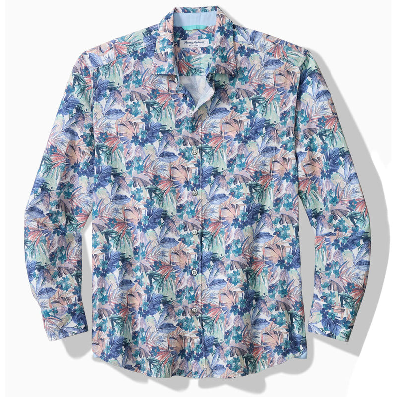 Tommy Bahama Men's Big & Tall Nova Wave Camp Shirt - Aquarius