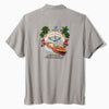 Tommy Bahama Men's Big & Tall Anchor Management Embroidered Silk Camp Shirt - Ultimate Gray