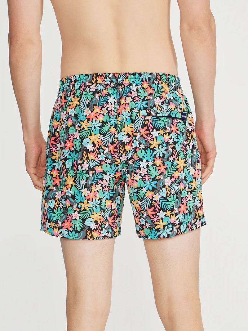 Chubbies 5.5-Inch The Bloomerangs Swim Trunks - Black