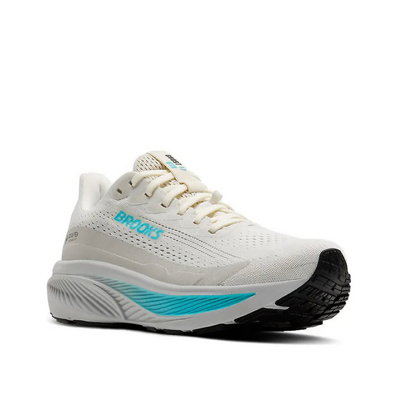 Brooks Womens Ghost 17 GTX Shoes - Coconut / Oyster / Blue