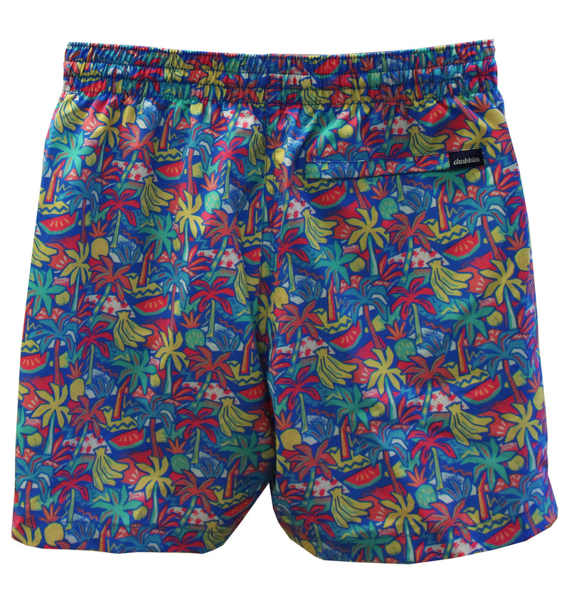 Chubbies 5.5-Inch The Tropical Bunches Swim Trunks in Bright Blue ...