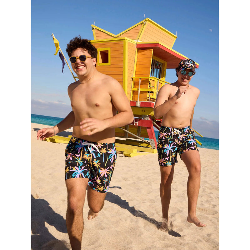 Chubbies 5.5-Inch The Black Light Nights Swim Trunks - Black