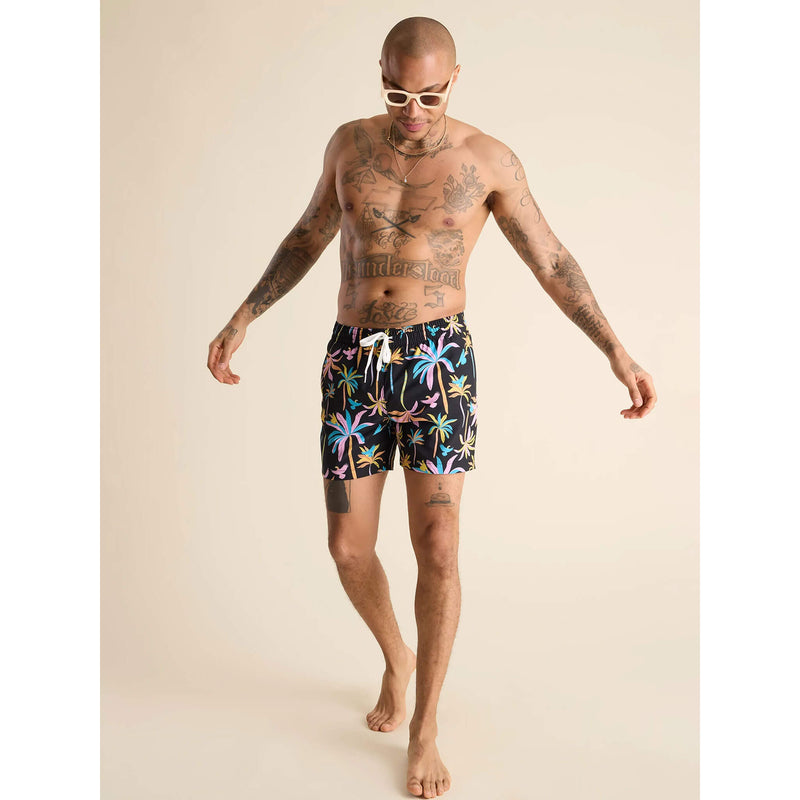 Chubbies 5.5-Inch The Black Light Nights Swim Trunks - Black