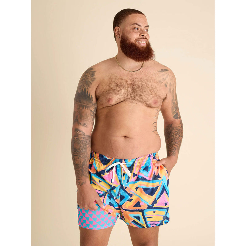 Chubbies 5.5-Inch The Exploding Nachos Swim Trunks - Bright Pink