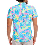 Chubbies The Plant Be Tamed Short Sleeve Sport Shirt - Turquoise/Aqua