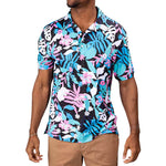 Chubbies The Floral Surprise Short Sleeve Sport Shirt - Black - Pattern Base (Plaids)