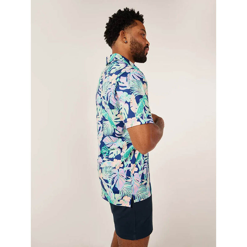 Chubbies The Night Fauna Performance Polo Shirt - Navy