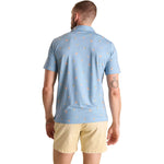 Chubbies The Barkin' Up the Wrong Tree Performance Polo Shirt - Dusty Blue