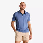 Chubbies The Tried & True Performance Polo Shirt - Dusty Blue