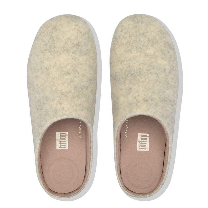FitFlop Chrissie Felt Slippers - Cool Taupe