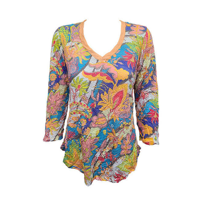 David Cline Lise 3/4 Sleeve V-Neck Top - Party