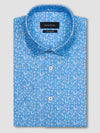 Bugatchi Ooohcotton Miles Cocktail Print Short Sleeve Sport Shirt - Air Blue