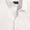 Bugatchi Ooohcotton Miles Flamingo Print Short Sleeve Sport Shirt - Chalk