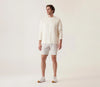 Deke Momentum Mobile Bermuda Shorts In Pulse Pique Warp Knit - Frost Gray