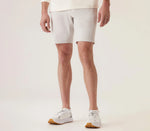 Deke Momentum Mobile Bermuda Shorts In Pulse Pique Warp Knit - Frost Gray