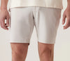 Deke Momentum Mobile Bermuda Shorts In Pulse Pique Warp Knit - Frost Gray