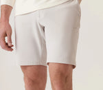 Deke Momentum Mobile Bermuda Shorts In Pulse Pique Warp Knit - Frost Gray